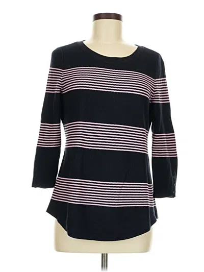 Pre-owned Talbots 3/4 Sleeve T-shirt In Black