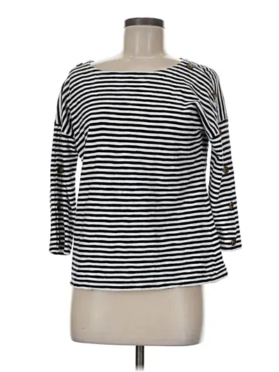 Pre-owned Talbots 3/4 Sleeve T-shirt In Black