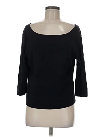 Pre-owned Talbots 3/4 Sleeve T-shirt In Black