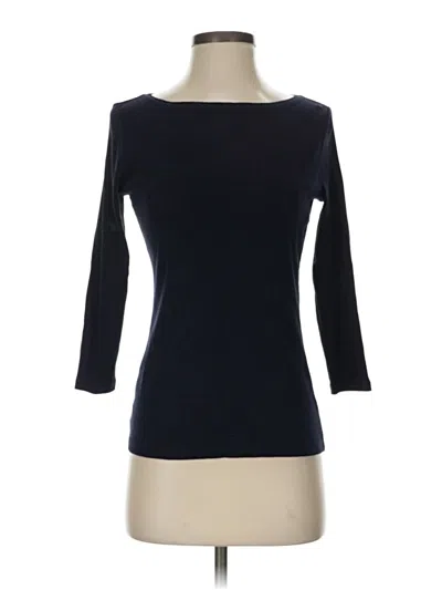 Pre-owned Talbots 3/4 Sleeve T-shirt In Black