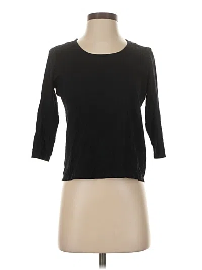 Pre-owned Talbots 3/4 Sleeve T-shirt In Black