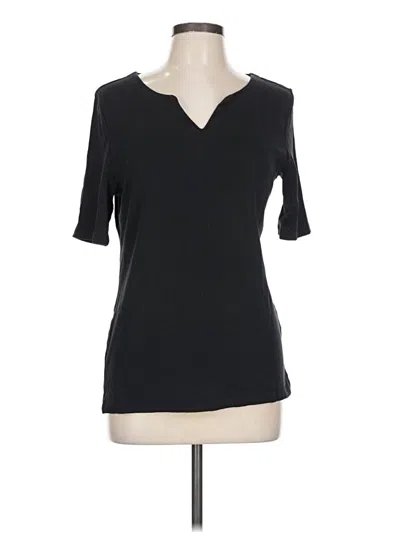Pre-owned Talbots 3/4 Sleeve T-shirt In Black