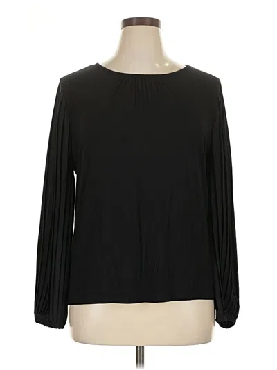 Pre-owned Talbots 3/4 Sleeve T-shirt In Black