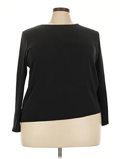 Pre-owned Talbots 3/4 Sleeve T-shirt In Black