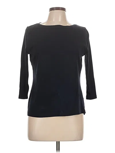 Pre-owned Talbots 3/4 Sleeve T-shirt In Black