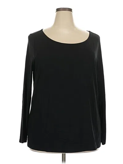 Talbots 3/4 Sleeve T-shirt In Black