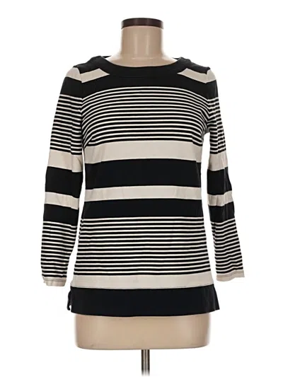 Pre-owned Talbots 3/4 Sleeve T-shirt In Black