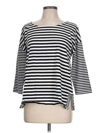 Pre-owned Talbots 3/4 Sleeve T-shirt In Black