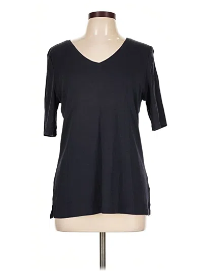 Pre-owned Talbots 3/4 Sleeve T-shirt In Black