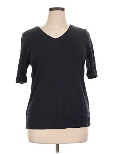 Pre-owned Talbots 3/4 Sleeve T-shirt In Black