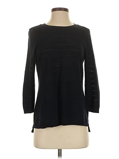 Pre-owned Talbots 3/4 Sleeve T-shirt In Black