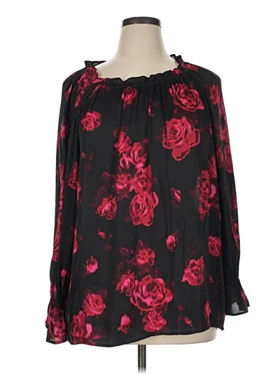 Pre-owned Talbots 3/4 Sleeve T-shirt In Black