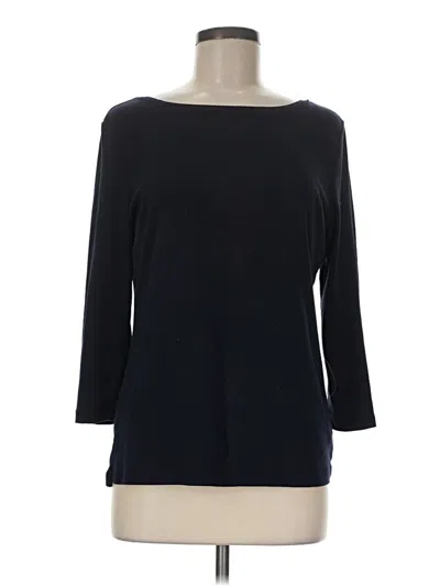 Pre-owned Talbots 3/4 Sleeve T-shirt In Black
