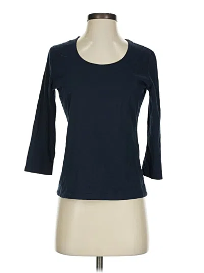 Pre-owned Talbots 3/4 Sleeve T-shirt In Blue