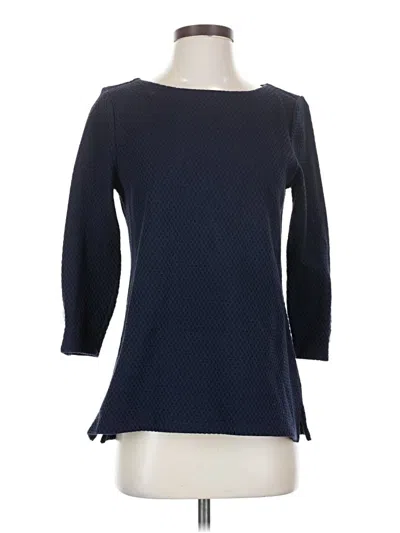 Pre-owned Talbots 3/4 Sleeve T-shirt In Blue