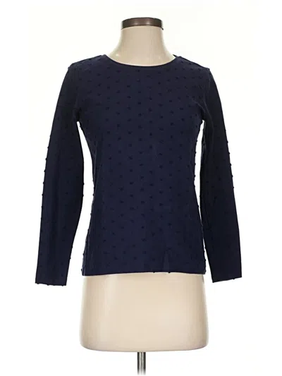 Pre-owned Talbots 3/4 Sleeve T-shirt In Blue