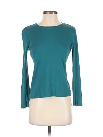 Pre-owned Talbots 3/4 Sleeve T-shirt In Blue