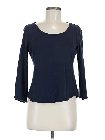 Pre-owned Talbots 3/4 Sleeve T-shirt In Blue