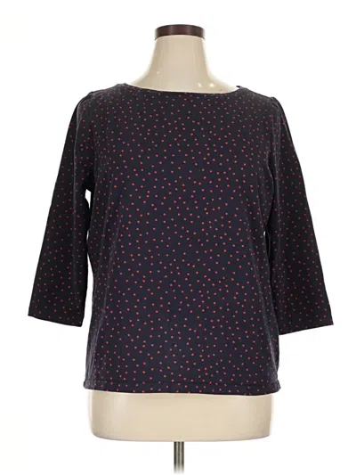 Pre-owned Talbots 3/4 Sleeve T-shirt In Blue