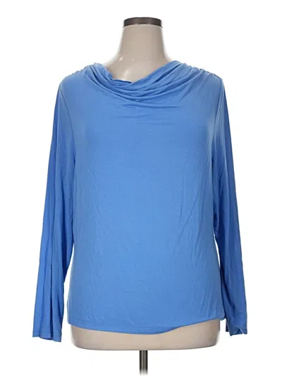 Pre-owned Talbots 3/4 Sleeve T-shirt In Blue