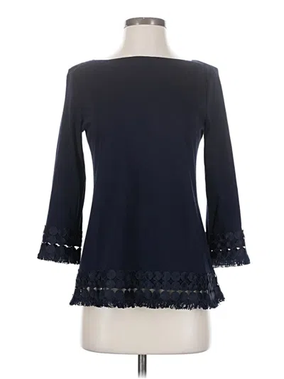 Pre-owned Talbots 3/4 Sleeve T-shirt In Blue