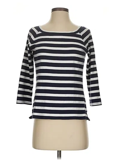Pre-owned Talbots 3/4 Sleeve T-shirt In Blue