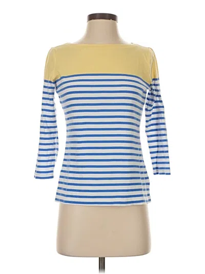 Pre-owned Talbots 3/4 Sleeve T-shirt In Blue