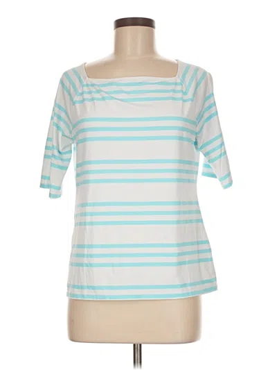 Pre-owned Talbots 3/4 Sleeve T-shirt In Blue