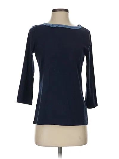 Pre-owned Talbots 3/4 Sleeve T-shirt In Blue