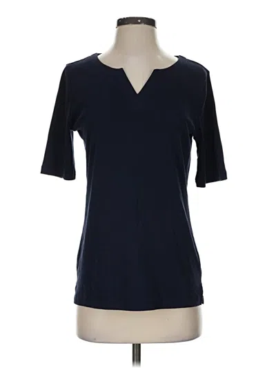 Pre-owned Talbots 3/4 Sleeve T-shirt In Blue