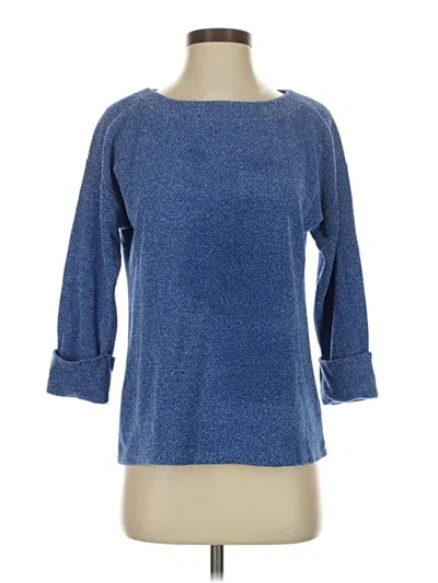 Pre-owned Talbots 3/4 Sleeve T-shirt In Blue