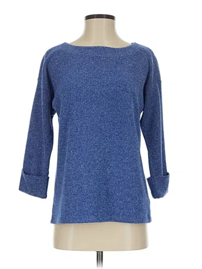 Pre-owned Talbots 3/4 Sleeve T-shirt In Blue