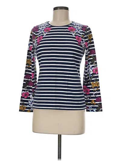 Pre-owned Talbots 3/4 Sleeve T-shirt In Blue