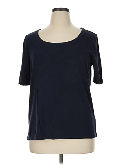 Pre-owned Talbots 3/4 Sleeve T-shirt In Blue