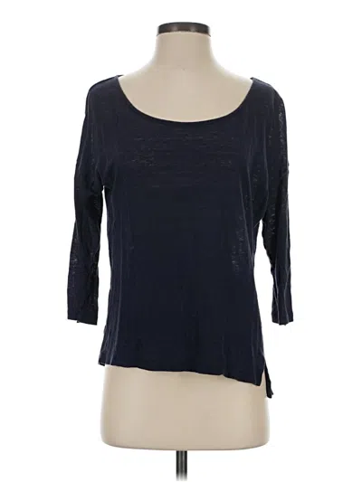 Pre-owned Talbots 3/4 Sleeve T-shirt In Blue