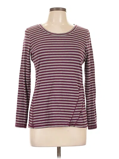 Pre-owned Talbots 3/4 Sleeve T-shirt In Burgundy
