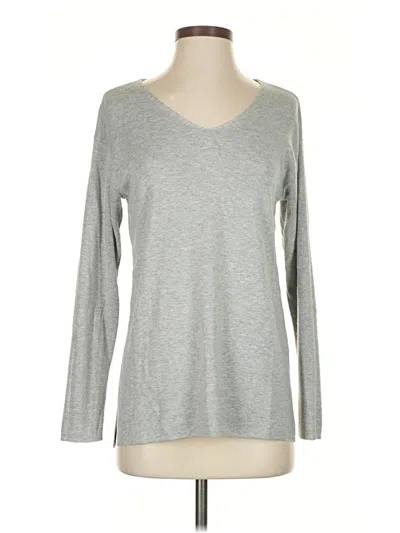 Pre-owned Talbots 3/4 Sleeve T-shirt In Gray