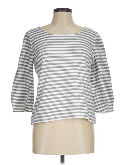 Pre-owned Talbots 3/4 Sleeve T-shirt In Gray