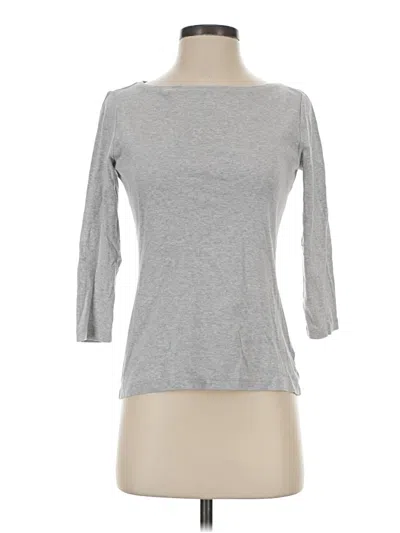 Pre-owned Talbots 3/4 Sleeve T-shirt In Gray