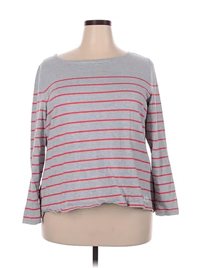 Pre-owned Talbots 3/4 Sleeve T-shirt In Gray