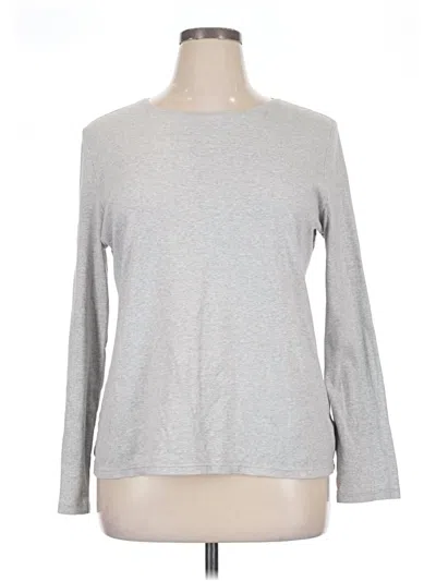 Pre-owned Talbots 3/4 Sleeve T-shirt In Gray