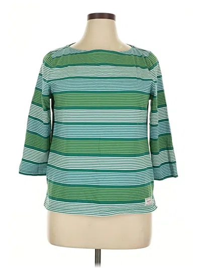Pre-owned Talbots 3/4 Sleeve T-shirt In Green
