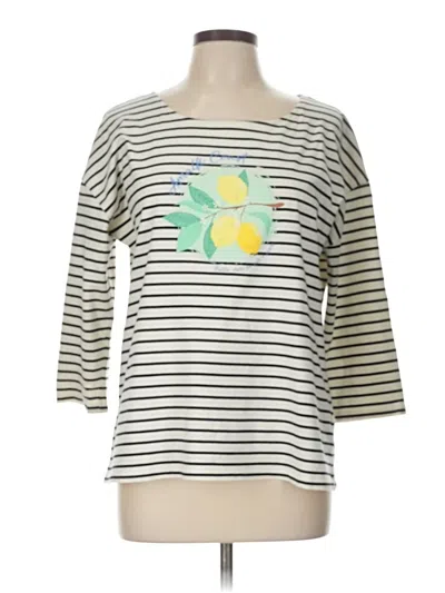 Pre-owned Talbots 3/4 Sleeve T-shirt In Green