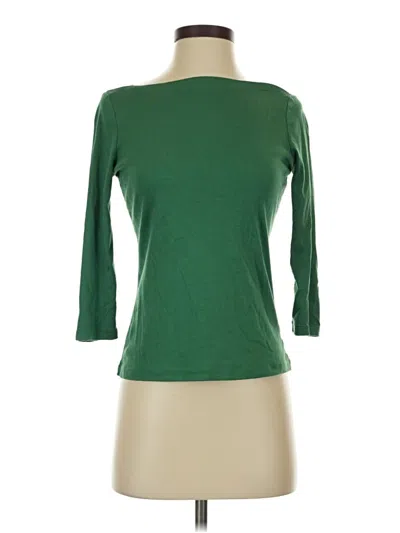 Pre-owned Talbots 3/4 Sleeve T-shirt In Green