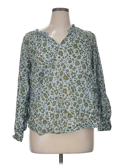 Pre-owned Talbots 3/4 Sleeve T-shirt In Green