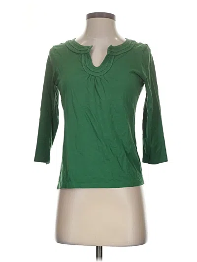 Pre-owned Talbots 3/4 Sleeve T-shirt In Green