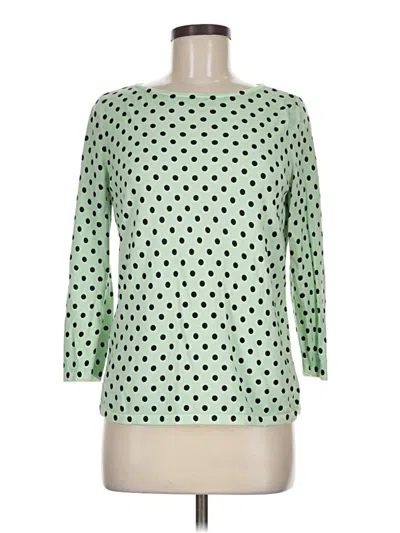 Pre-owned Talbots 3/4 Sleeve T-shirt In Green