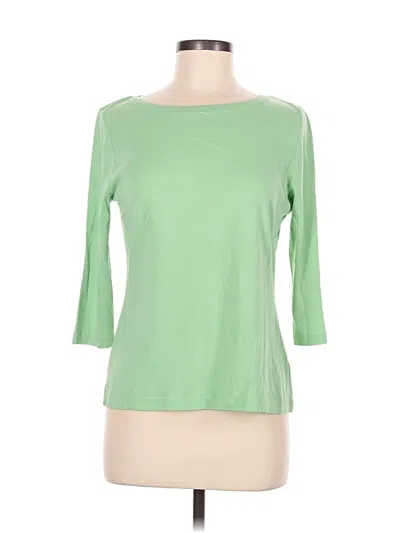 Pre-owned Talbots 3/4 Sleeve T-shirt In Green