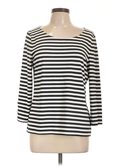 Pre-owned Talbots 3/4 Sleeve T-shirt In Ivory