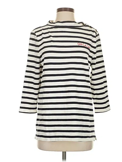 Pre-owned Talbots 3/4 Sleeve T-shirt In Ivory